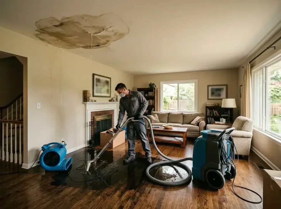 attic-pipe-burst-ceiling-drip-008 — frequently asked questions, Water Damage Restoration & Carpet Care in Wesleyville, PA